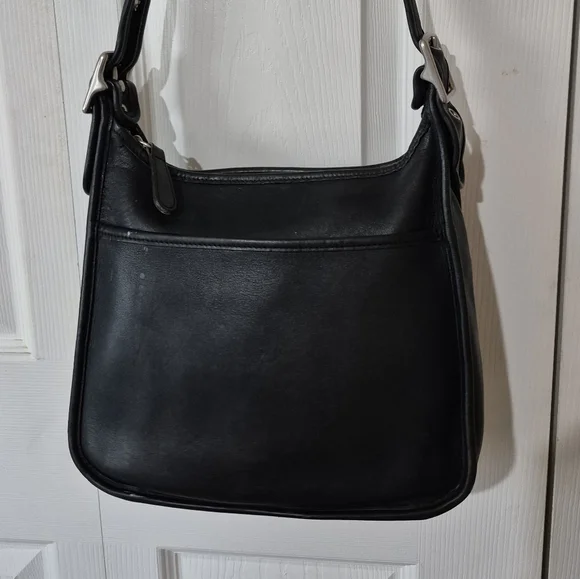 Coach Legacy Bag 9966 Nickel Hardware Vintage Black Leather Shoulder Bag - Picture 5 of 16
